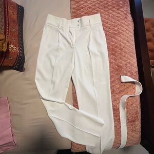 Reiss white slacks with belt us6